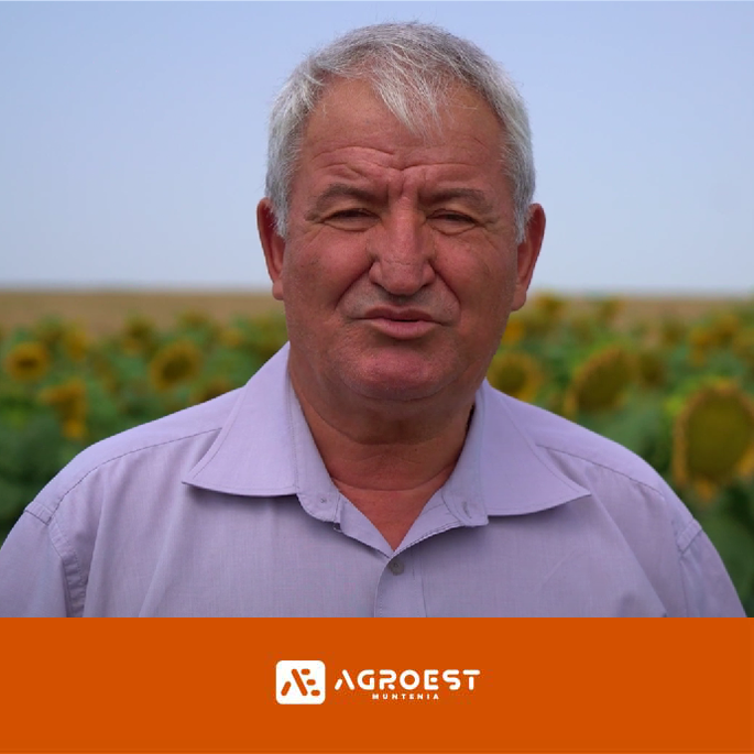 Ce produse de la Agroest Muntenia folosește fermierul Mitică Trepăduș la cultura ecologică de floarea-soarelui